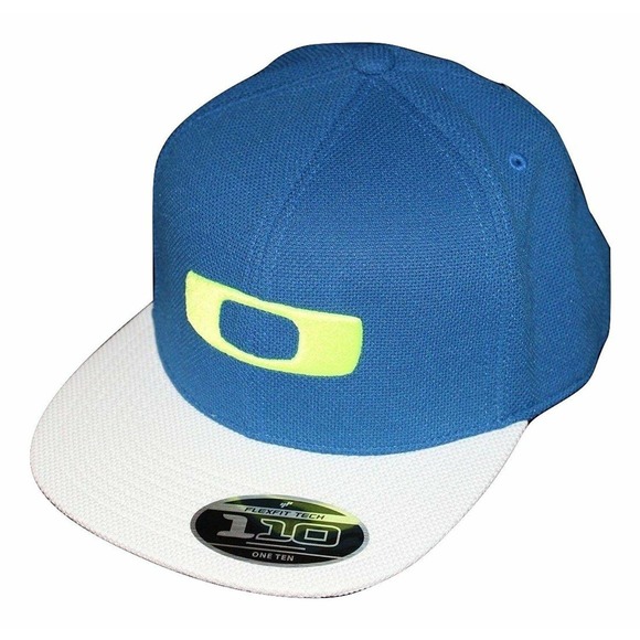 Oakley Men's Square O-Justable Snapback Hat Cap - Electric Blue - Picture 1 of 3